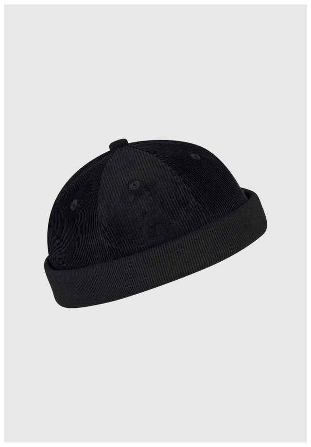 Brimless Cord black Vorderansicht