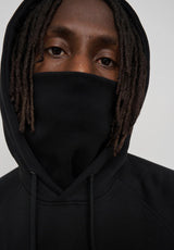 Cleptomanicx Mask Hoodie black – Detailansicht 1