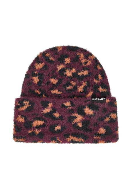iriedaily Fuzzy Feather Mütze leobrown – Vorderansicht