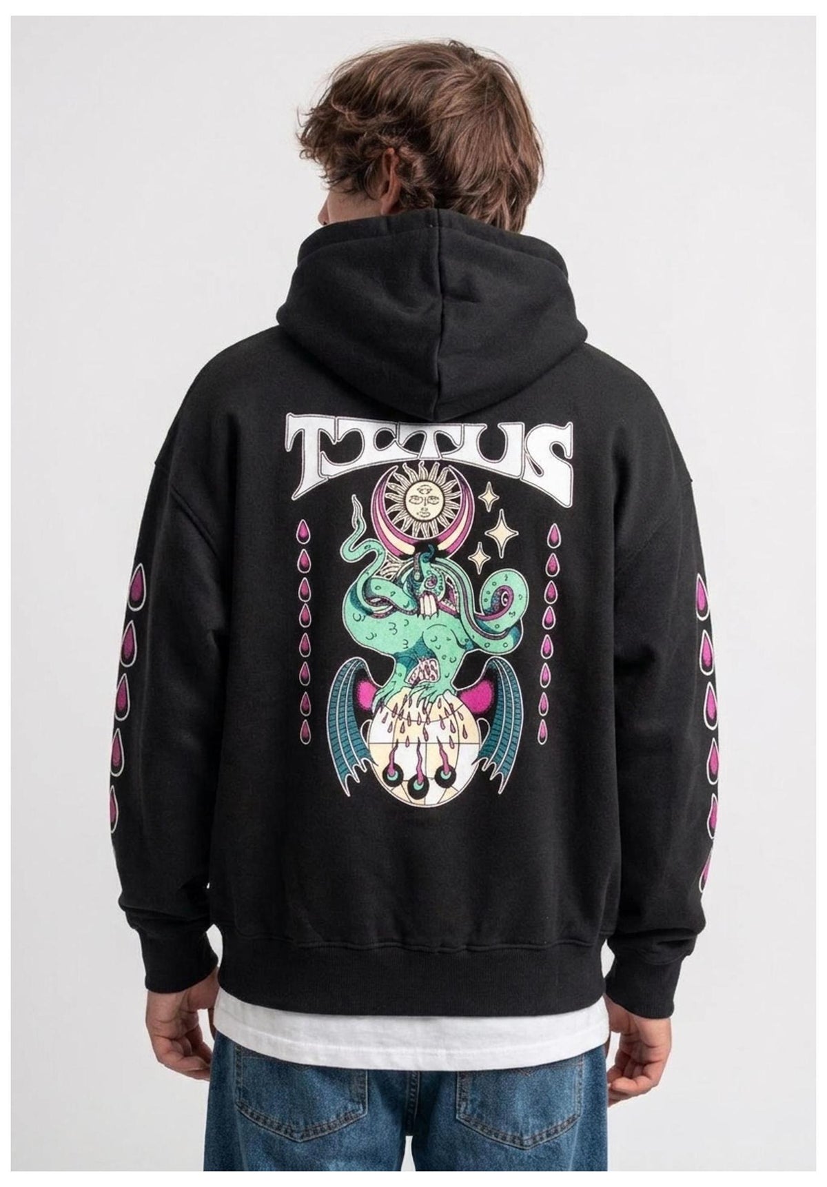 TITUS TITUS x Stinky Wetsuits Hoodie black – Rückenansicht