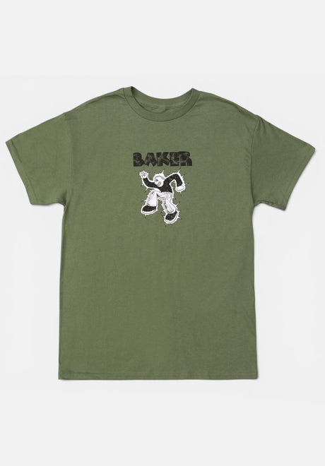 Baker Mosh Man T-Shirt mossgreen – Vorderansicht