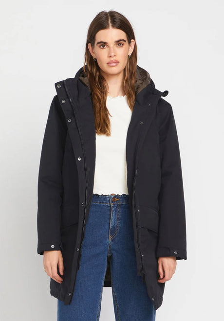 Volcom Somestone 10K Parka Winterjacke black – Vorderansicht