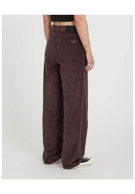 Volcom Weellow II Cordhose raisin – Rückenansicht