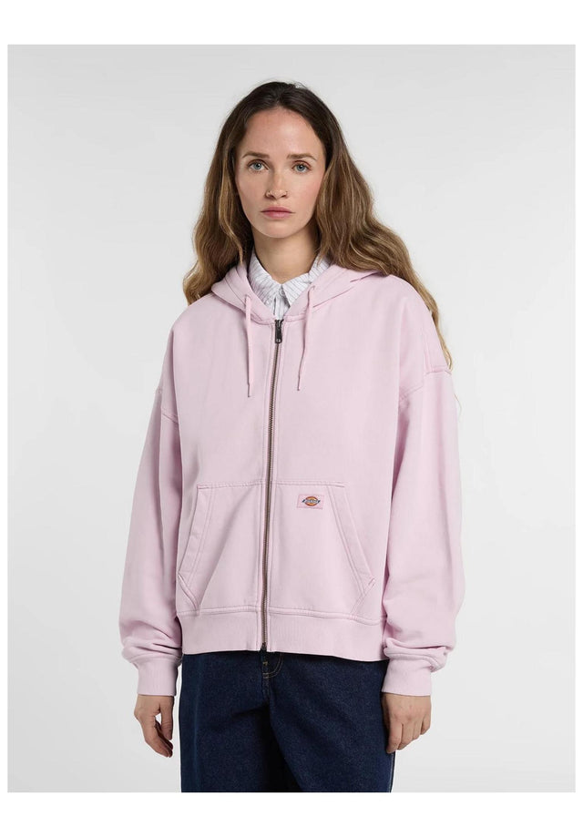 Sutcliffe Cropped Zip Hoodie fragrantlilac Vorderansicht