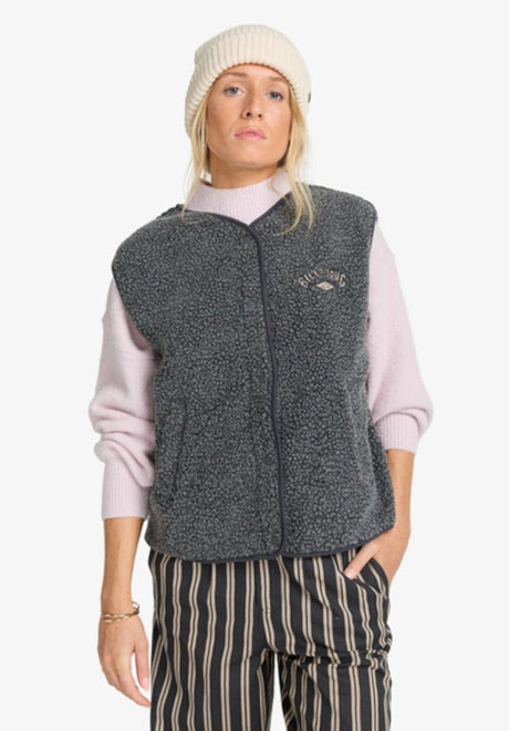 Billabong Be Happy Vest Weste blacksands – Vorderansicht