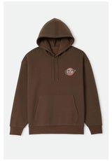 Brixton Heyward Hood Hoodie walnut-brown – Vorderansicht