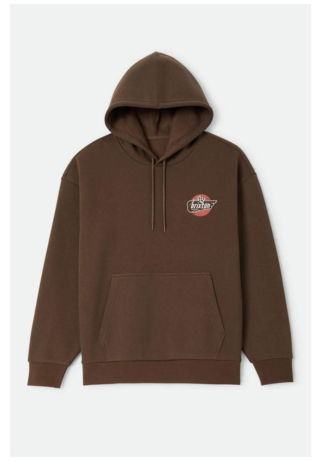 Brixton Heyward Hoodie walnut-brown – Vorderansicht
