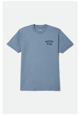 Brixton Lay Low T-Shirt steelblue – Rückenansicht