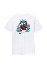 Santa-Cruz Grabke Exploding Dot T-Shirt white – Vorderansicht