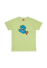 Santa-Cruz Youth Hand Dude T-Shirt greenglow – Vorderansicht