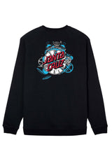 Santa-Cruz Grabke Exploding Dot Crew Sweatshirt black – Vorderansicht
