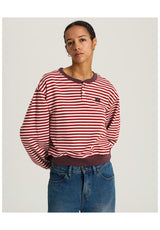 Molly Henley Pullover palepetal-poppyember Vorderansicht