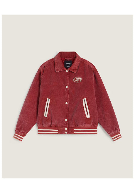 Vans Milliken Varsity Jacket Übergangsjacke poppyember – Vorderansicht
