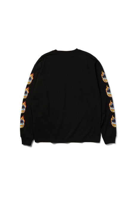 HUF x Spitfire Chrome Head Longsleeve black – Rückenansicht