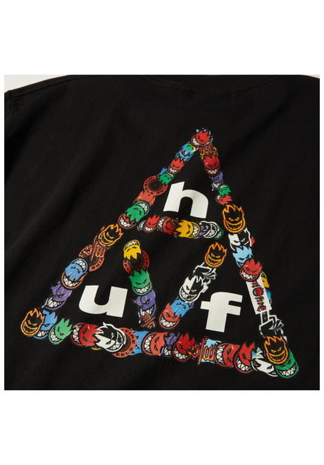 HUF x Spitfire Sticker TT T-Shirt black – Detailansicht 2