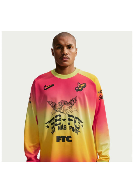 Nike SB Club 58 LS Skate Jersey Longsleeve hyperpink – Vorderansicht