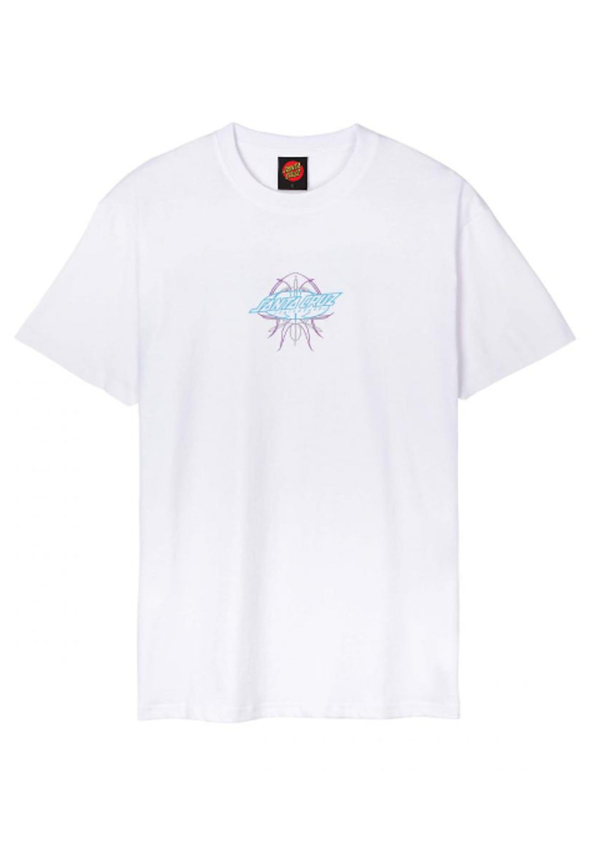 Santa-Cruz Meek Pinstripe Slasher T-Shirt white – Rückenansicht