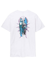 Santa-Cruz Meek Pinstripe Slasher T-Shirt white – Vorderansicht
