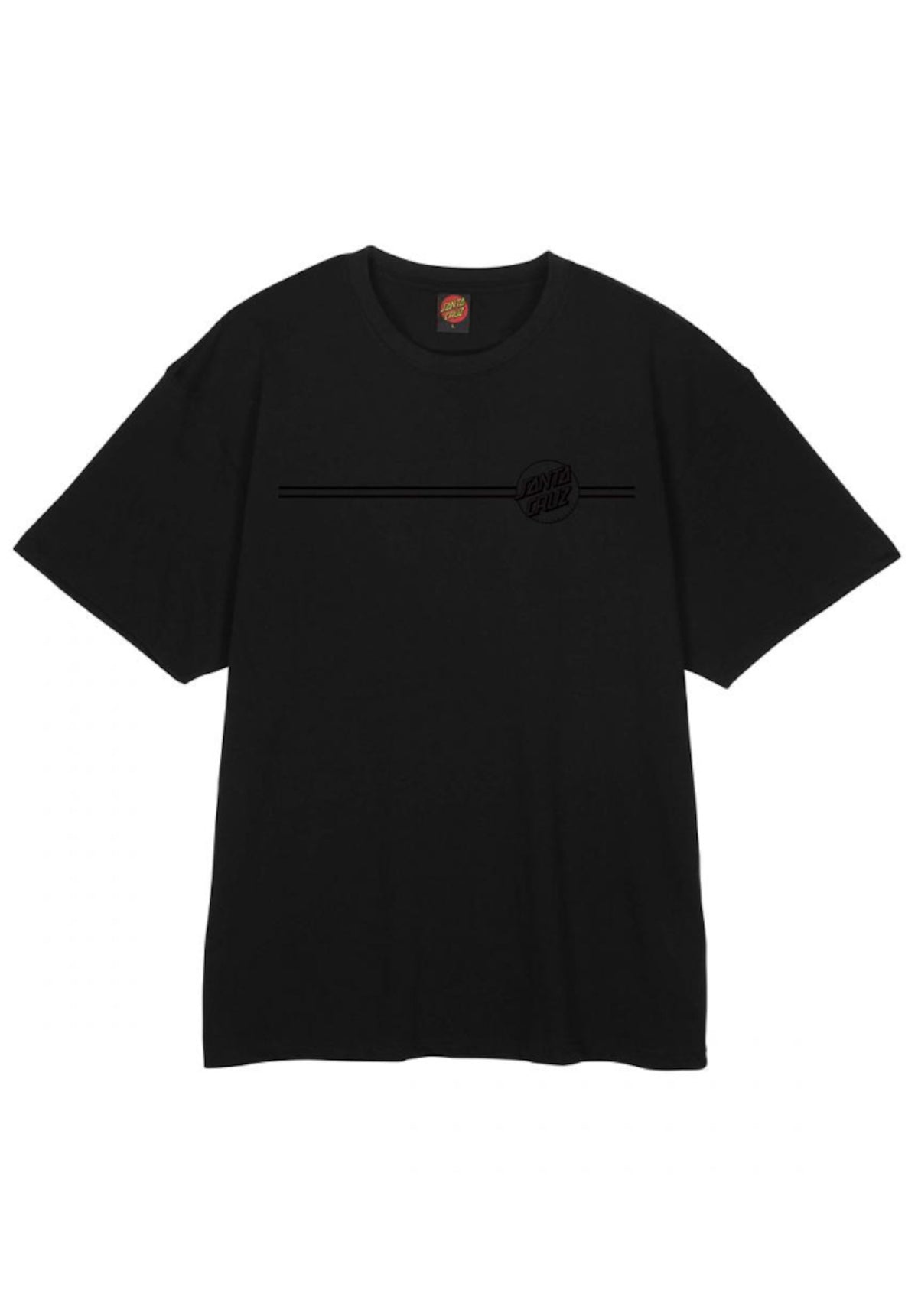 Santa-Cruz Tonal Opus Dot Stripe T-Shirt black – Rückenansicht