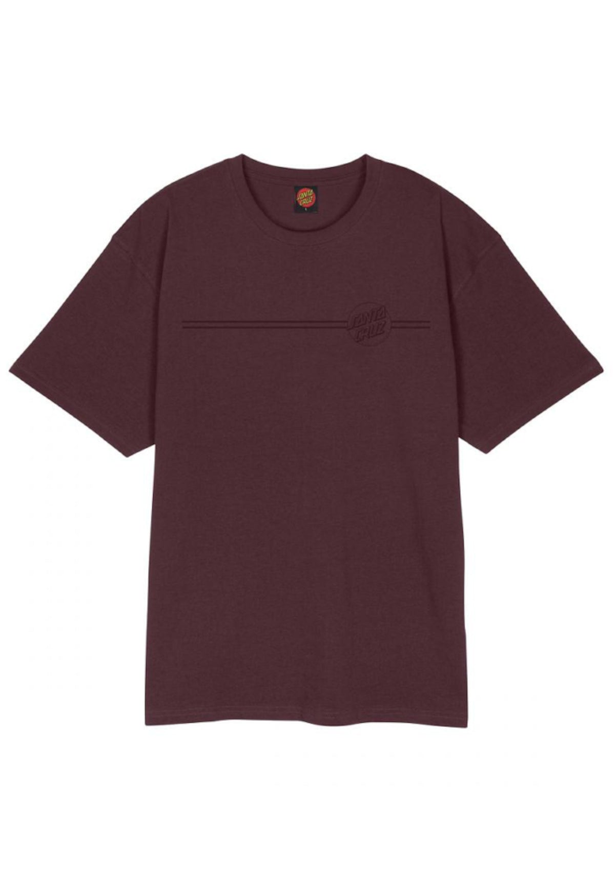 Santa-Cruz Tonal Opus Dot Stripe T-Shirt darkplum – Rückenansicht
