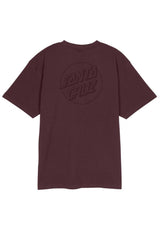 Santa-Cruz Tonal Opus Dot Stripe T-Shirt darkplum – Vorderansicht
