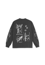 Polar Skate Co On Repeat LS Longsleeve silver-black – Vorderansicht