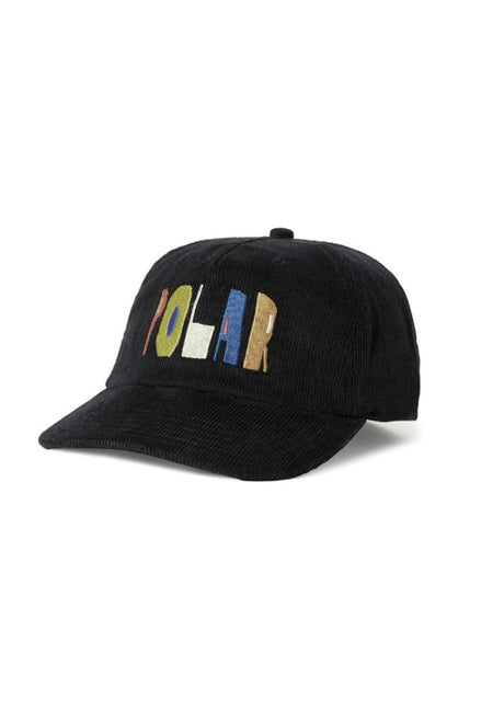 Polar Skate Co James Cut Logo Cap black – Vorderansicht