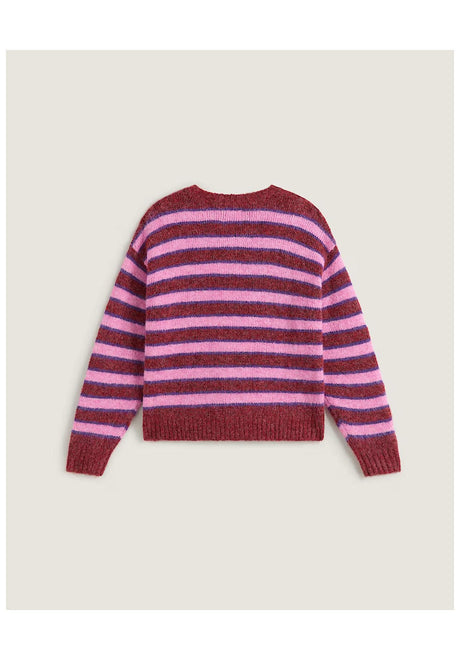 Vans Rollins Stripe Strickpullover poppyemberred-purplelicorice – Detailansicht 1