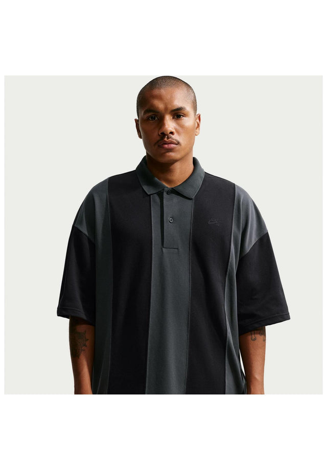 Break Polo black-darksmokegrey-black Vorderansicht