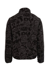 iriedaily x edding Fleece Übergangsjacke black – Rückenansicht