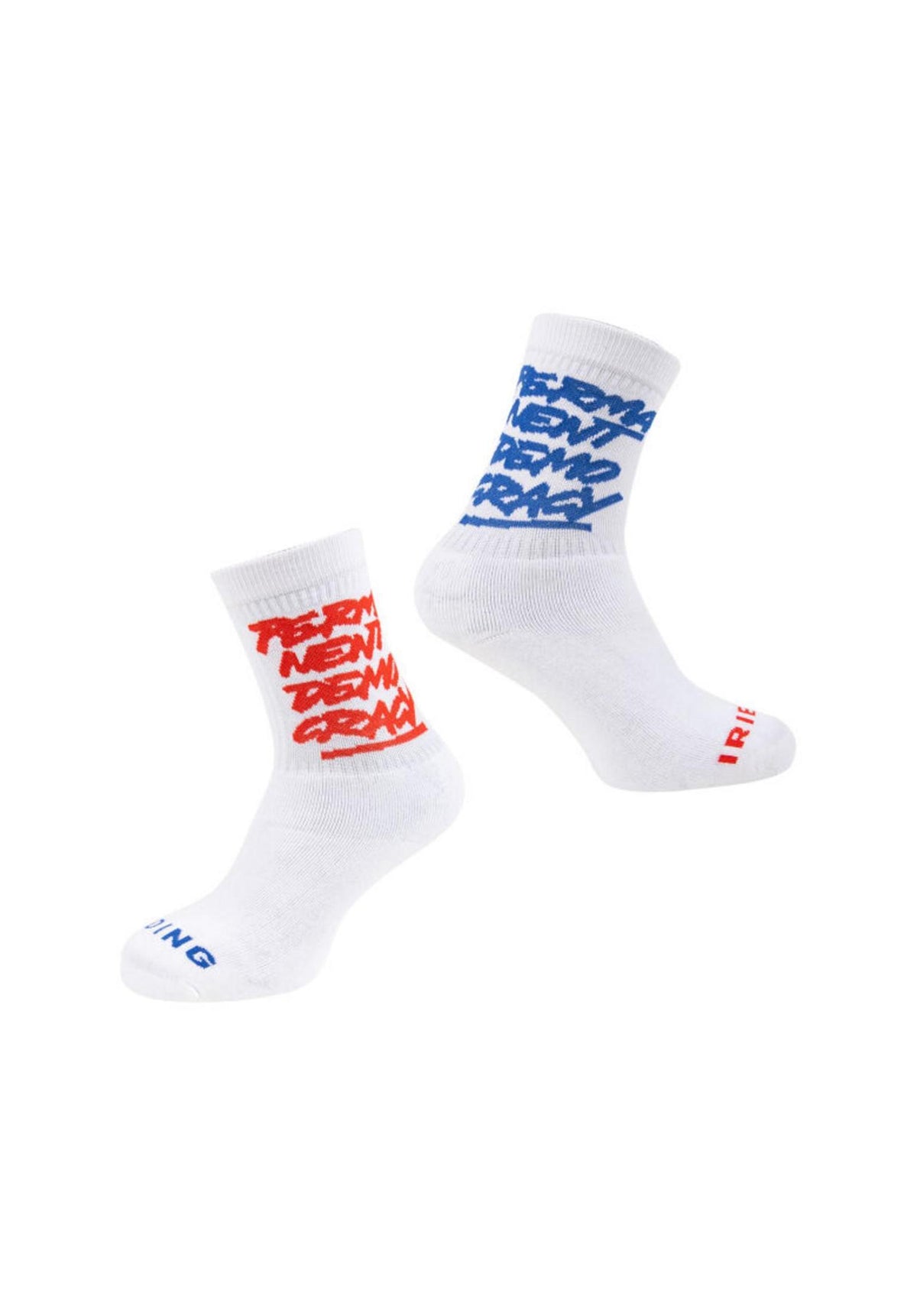 iriedaily x edding Socks Socken white – Rückenansicht