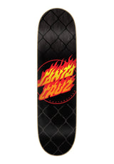 Santa-Cruz Flame Dot Chain Deck black – Vorderansicht