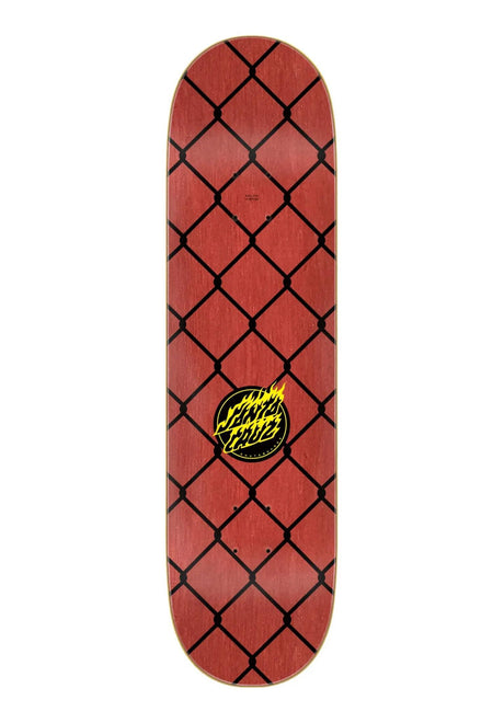 Santa-Cruz Flame Dot Chain Deck black-red – Rückenansicht