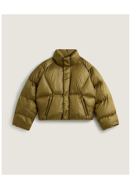Vans Puffer Winterjacke olive-brown – Vorderansicht
