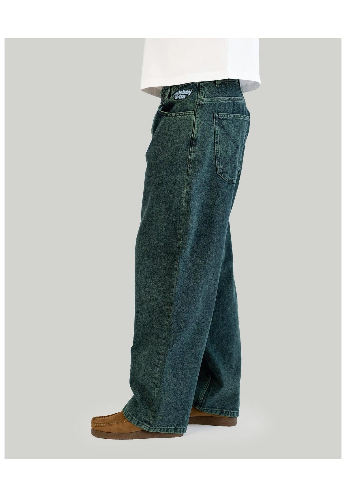 Homeboy x-tra MONSTER Dye Denim Jeans beast-green – Detailansicht 1