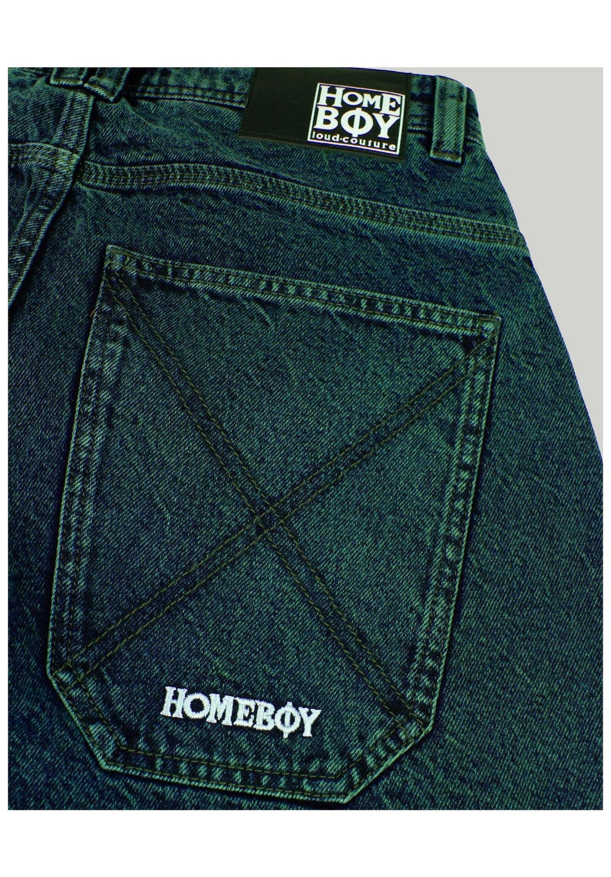 Homeboy x-tra MONSTER Dye Denim Jeans beast-green – Detailansicht 2