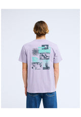 Billabong Montage T-Shirt purpleash – Vorderansicht