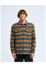 Billabong Offshore Lined Overshirt Hemd-Langarm raven – Vorderansicht