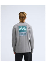 Billabong Stamp Longsleeve pewter – Vorderansicht