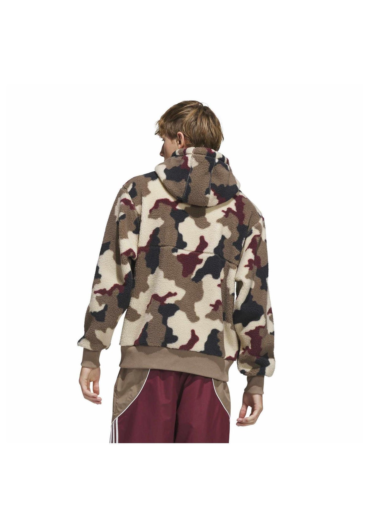 adidas-skateboarding FS+ High Pile Hoodie khaki – Rückenansicht