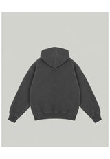 Homeboy Shy Logo Hood Hoodie grey-washed – Rückenansicht