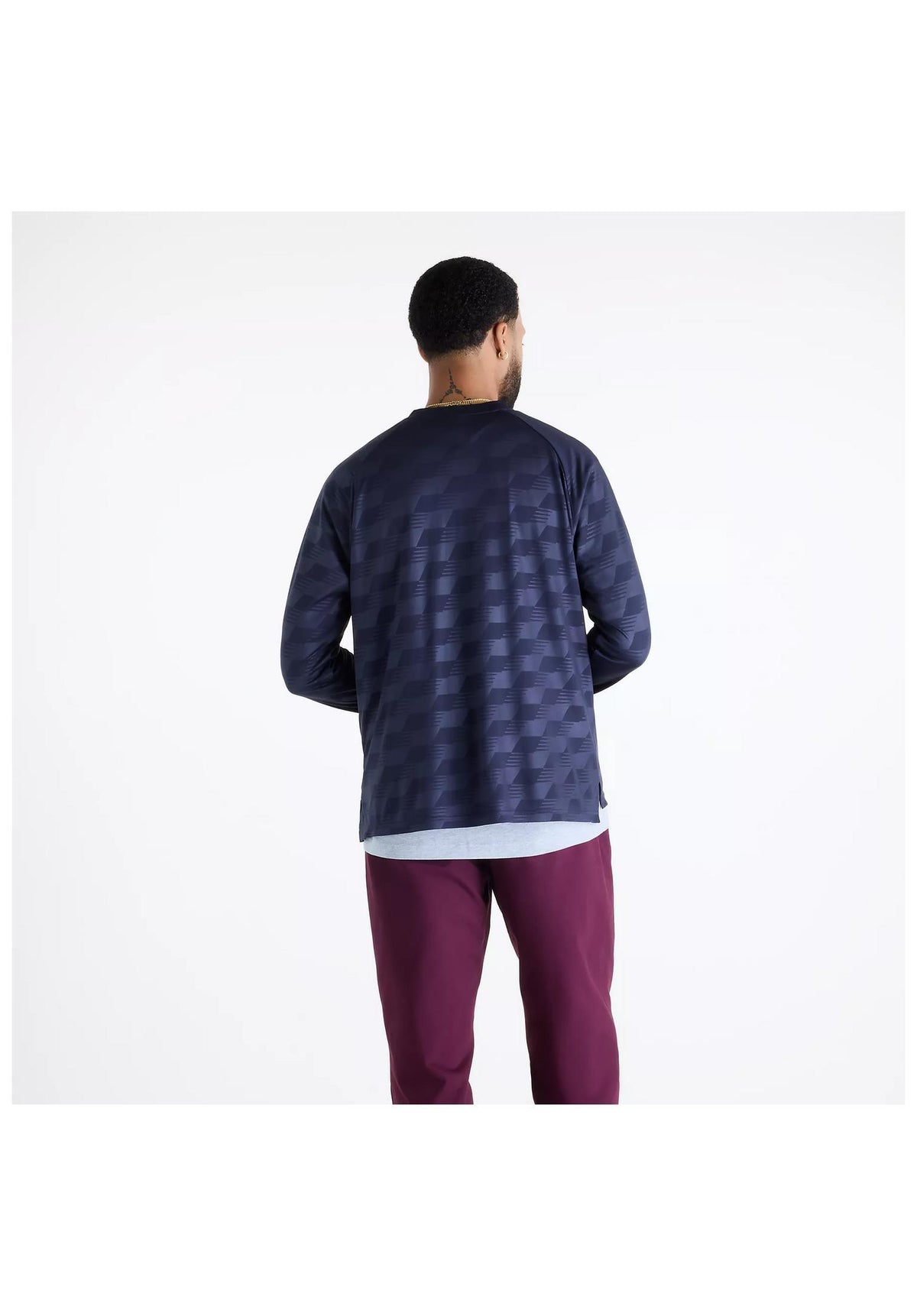 New Balance Numeric Long Sleeve Team Jersey Longsleeve night – Detailansicht 1