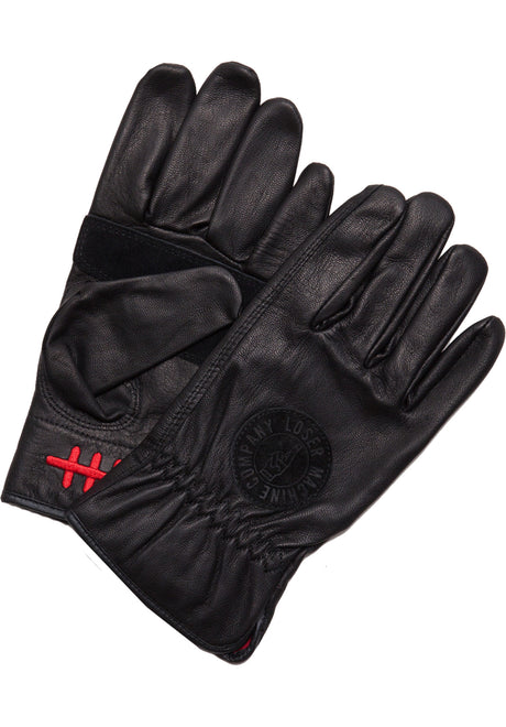 Loser-Machine Death Grip Glove Handschuhe black – Vorderansicht
