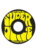 OJ Wheels Mini Super Juice 78a Rolle black-yellow – Vorderansicht