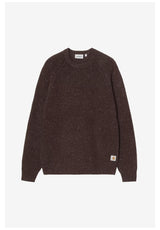 Carhartt WIP Anglistic Sweater Strickpullover speckled-tobacco – Vorderansicht