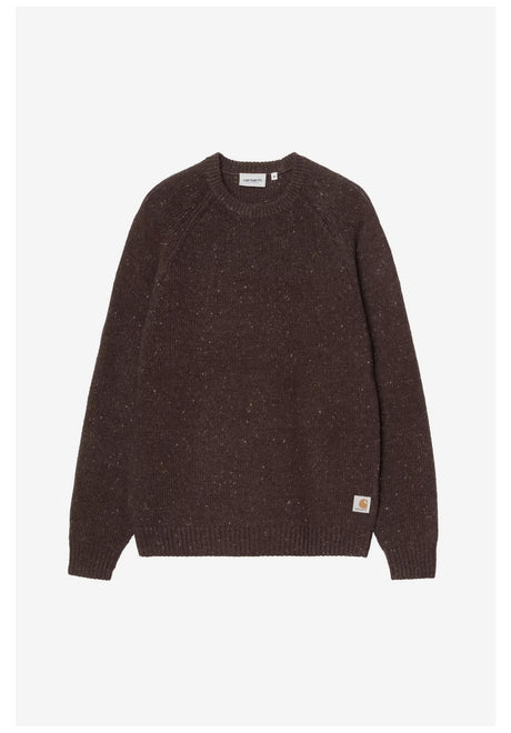 Carhartt WIP Anglistic Sweater Strickpullover speckled-tobacco – Vorderansicht