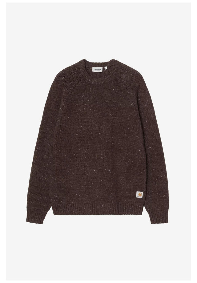 Anglistic Sweater speckled-tobacco Vorderansicht