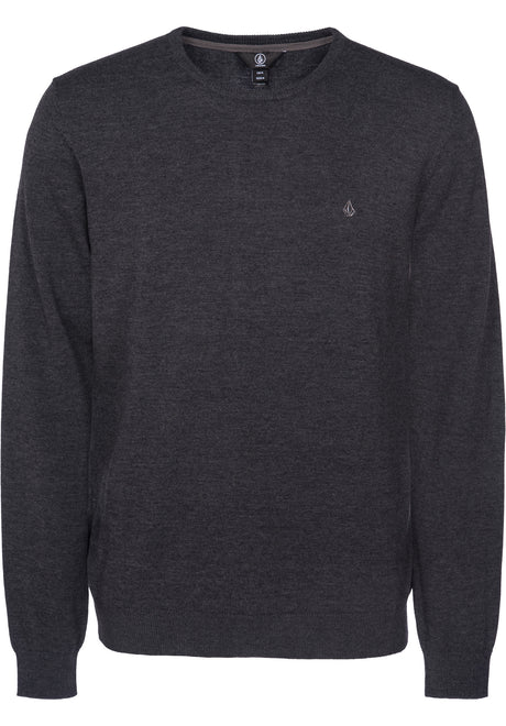 Volcom Uperstand Strickpullover black – Vorderansicht