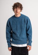 TITUS Lennes Strickpullover navymottled – Rückenansicht
