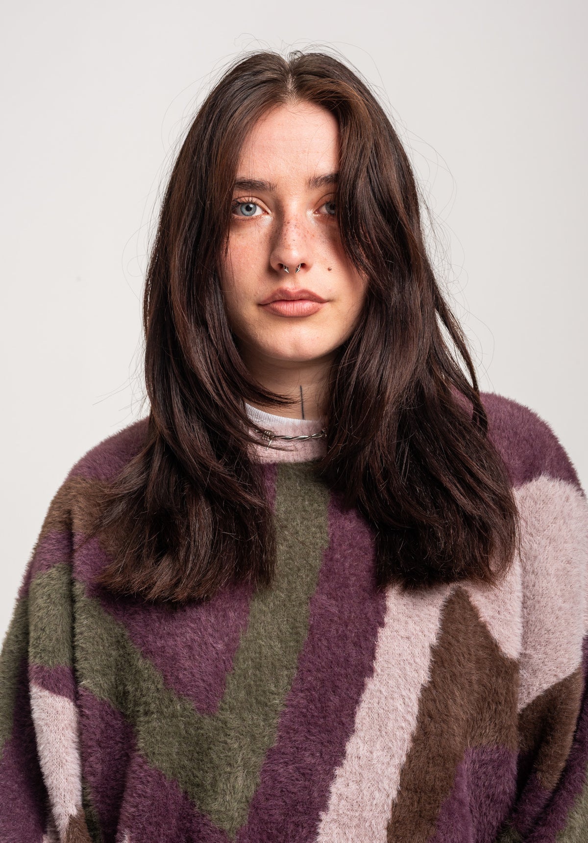 TITUS Marlia Strickpullover darkberry-multi – Detailansicht 1